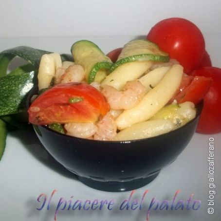 Cavatelli con gamberetti zucchine e pomodorini