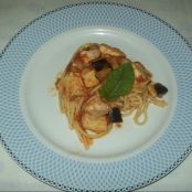 Vermicelli
con pesce spada e melanzane