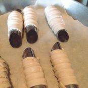 Cannoli salati con mousse di mortadella e granella di pistacchi - Tappa 1