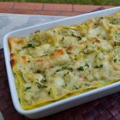 Lasagna alle zucchine e salmone affumicato