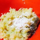 Crocchettone di patate ripieno di prosciutto e formaggio - Tappa 1