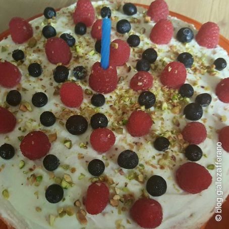 Torta di compleanno alle due creme