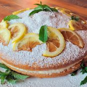 Torta al limone con crema al limone