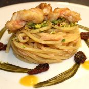 Spaghetti salmone e Mediterraneo