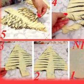 Pan brioche a forma di albero di Natale