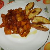 PEPERONATA CON CROSTINI DI PANE
