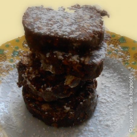 Salame
di cioccolato versione light