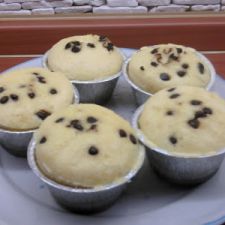 Muffin americani con gocce di cioccolato 
