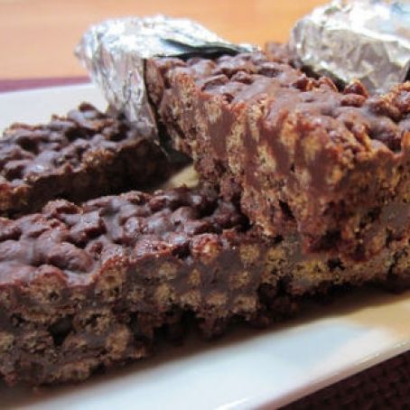 Barrette al cioccolato con riso soffiato