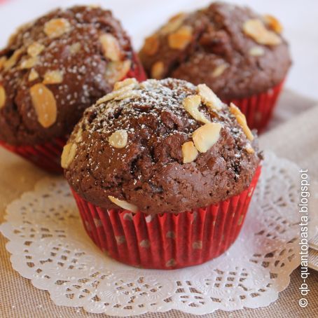 Muffin al cacao con cuore morbido