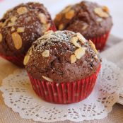 Muffin al cacao con cuore morbido