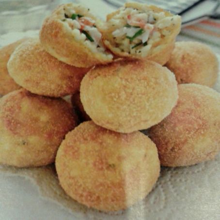 Arancini di riso ai gamberi