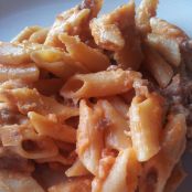 Penne alla salsiccia, ricotta e menta