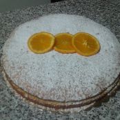 Torta all' arancia con crema