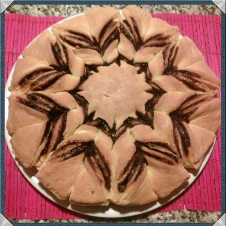 Stella di Pan Brioche alla Nutella