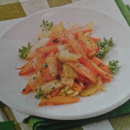 Carote e cipolle al curry