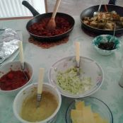 Fajitas di pollo al limone con peperoni e carote - Tappa 4