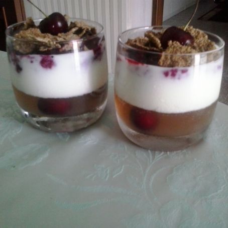 Coppe 3 consistenze all'amarena... light