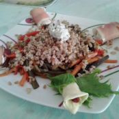 Insalata di farro alle 3 verdure e salvia