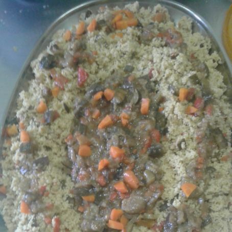 Tabule con verdure aromatizzato allo zenzero