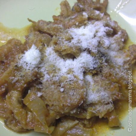 Trippa in umido con cipolle