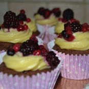 Cupcake Crema pasticcera e frutti di bosco