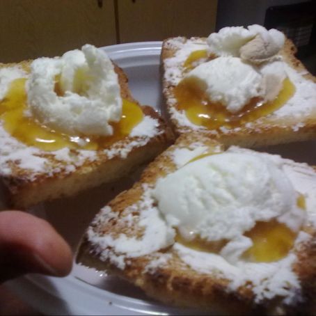 Crostini di birra e gelato