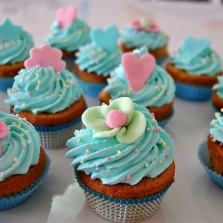 Cupcakes con cream cheese frosting