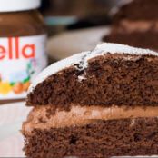 TORTA AL CACAO CON MASCARPONE E NUTELLA