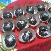 tartufini al cioccolato : freddi e al forno. - Tappa 3