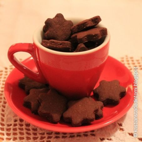 Biscotti al cacao senza burro e senza uova