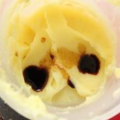 Cornucopie di grana padano con crema di patate all'aceto balsamico e granella di pistacchi - Tappa 2