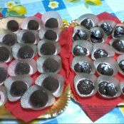 tartufini al cioccolato : freddi e al forno.