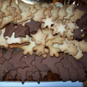 BISCOTTI CON GLASSA DI CIOCCOLATO