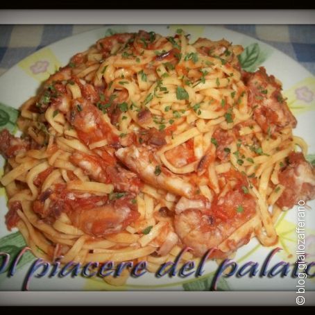 Tagliolini con le mazzancolle