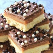 Shortbread al cioccolato e caramello