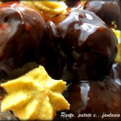 Profiteroles con panna al pistacchio