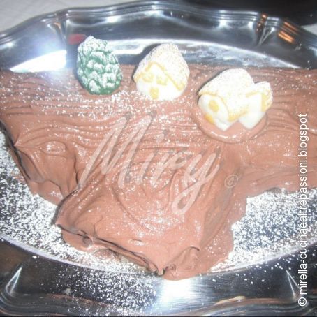 Tronchetto di Natale con crema al caffè
