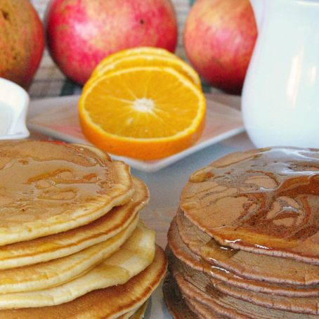 Pancakes vaniglia e cacao