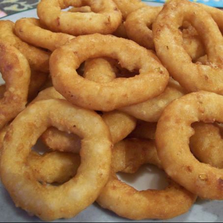 Anelli di cipolla in pastella