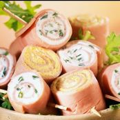 Rotolini di prosciutto con Philadelphia