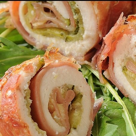 Involtini di pollo con prosciutto e bacon