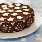 Torta Pan di Stelle con panna e Nutella