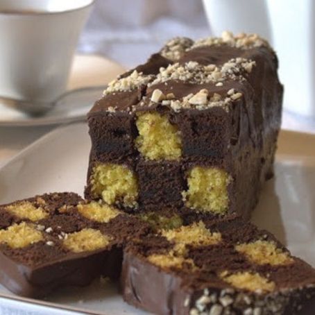 Torta Battenberg al Nutella e nocciola