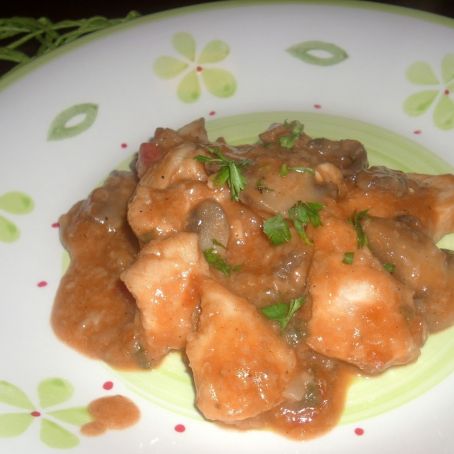 Bocconcini di pollo ai funghi