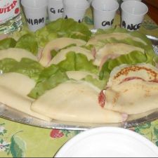 Crepes salate con affettati