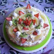 Torta
alla frutta e panna