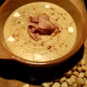 Vellutata di patate dolci con pancetta affumicata