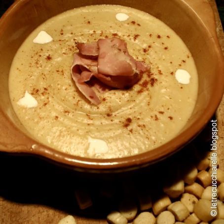 Vellutata di patate dolci con pancetta affumicata