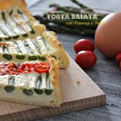 Torta salata con asparagi e ricotta